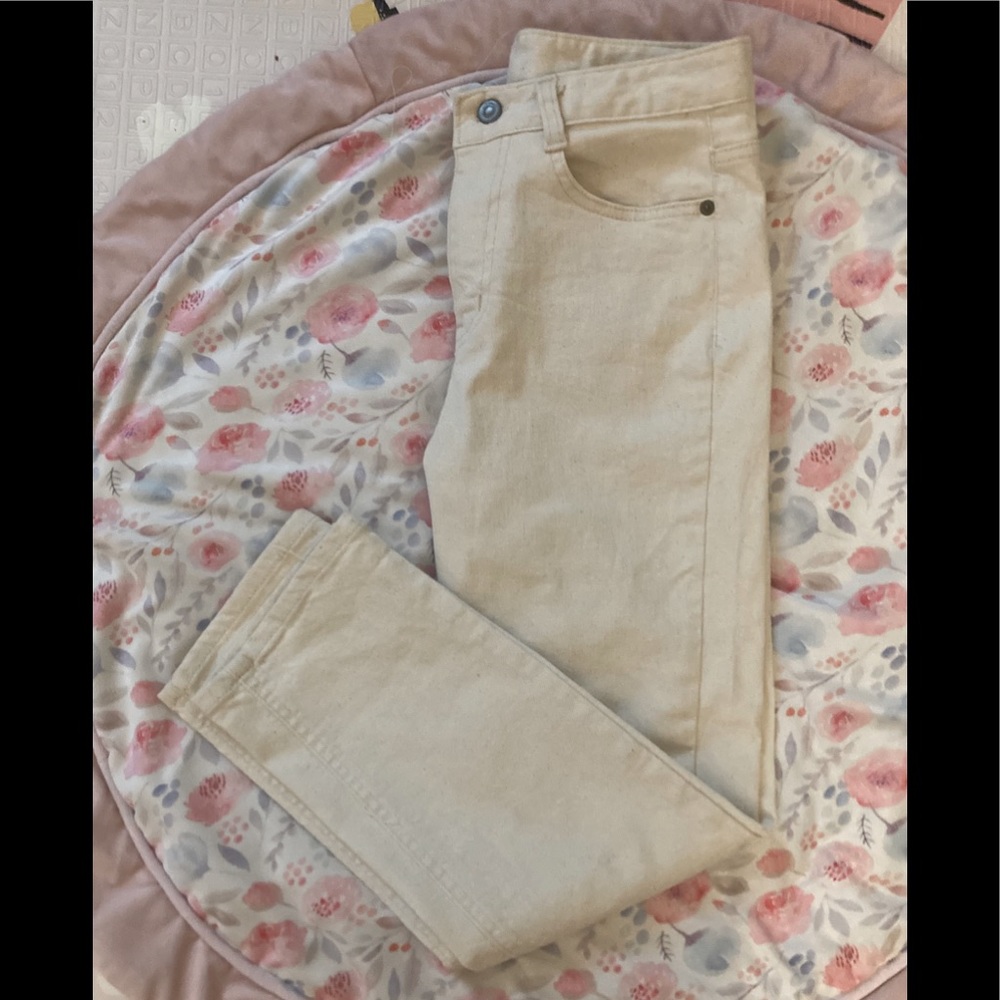 Beige cotton pants small size